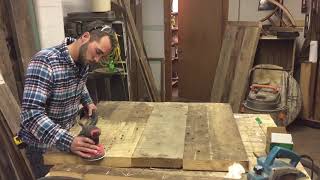 Chris Brown and his son Casey Brown of Willow Creek Barnwood Furniture, in Edinboro, make furniture from wood reclaimed ...