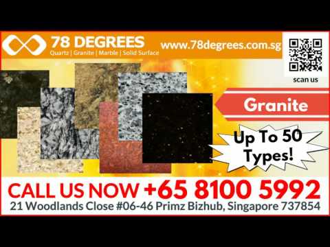 78 Degrees Singapore Marble Granite Quartz Solid Surface