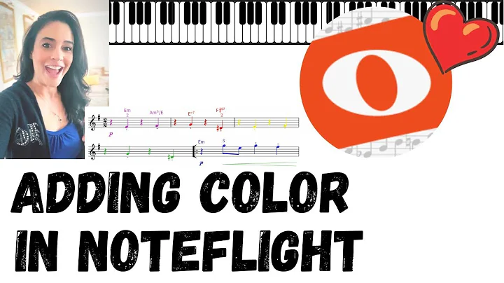 노트플라이트에서 피아노 악보에 화려한 색깔 추가하기