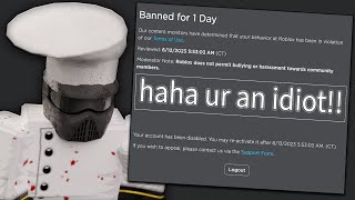 i got BANNED on ROBLOX..