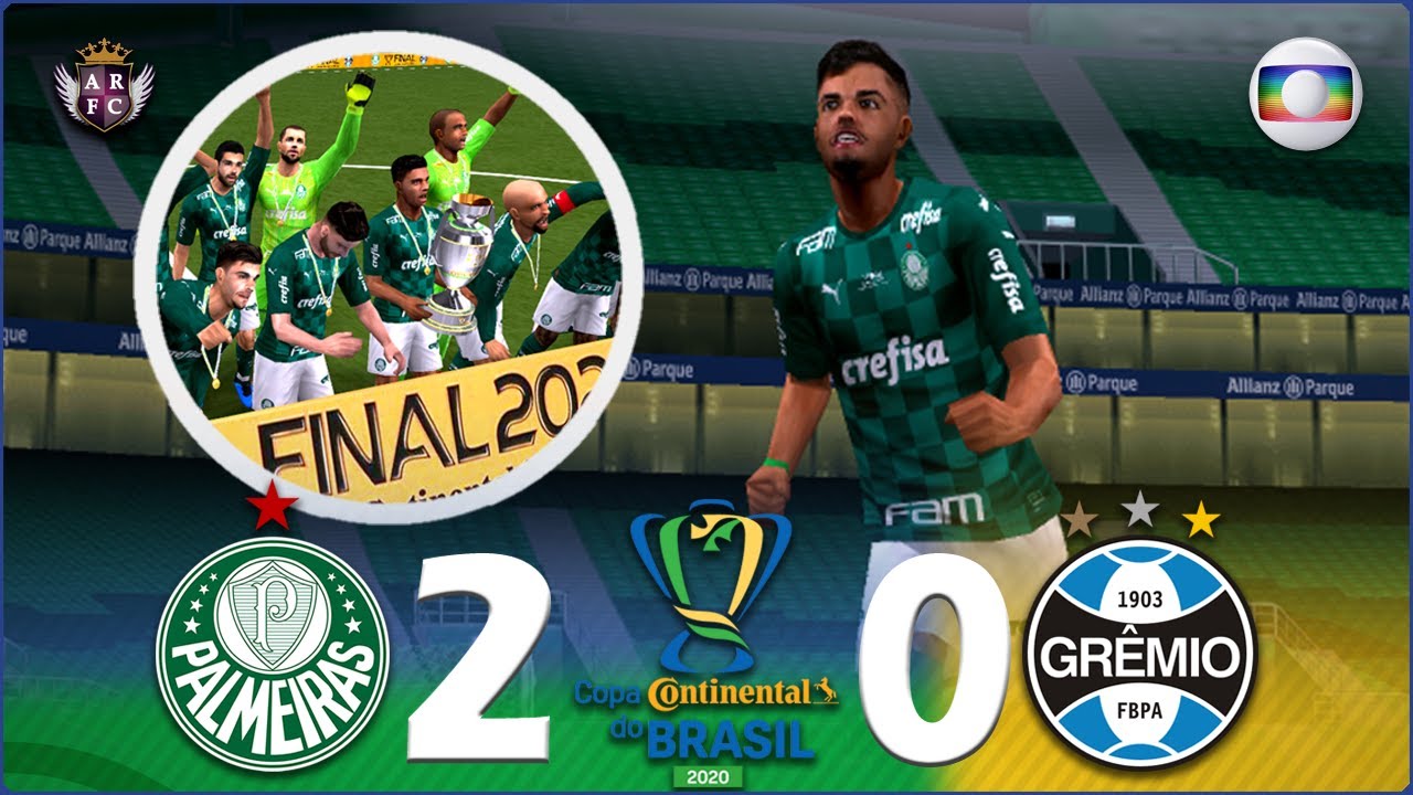 PALMEIRAS 2 x 0 GRÊMIO | FINAL DA COPA DO BRASIL 2020 RECRIADA NO PES 2021 PSP