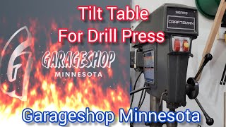 Tilt Table For Drill Press