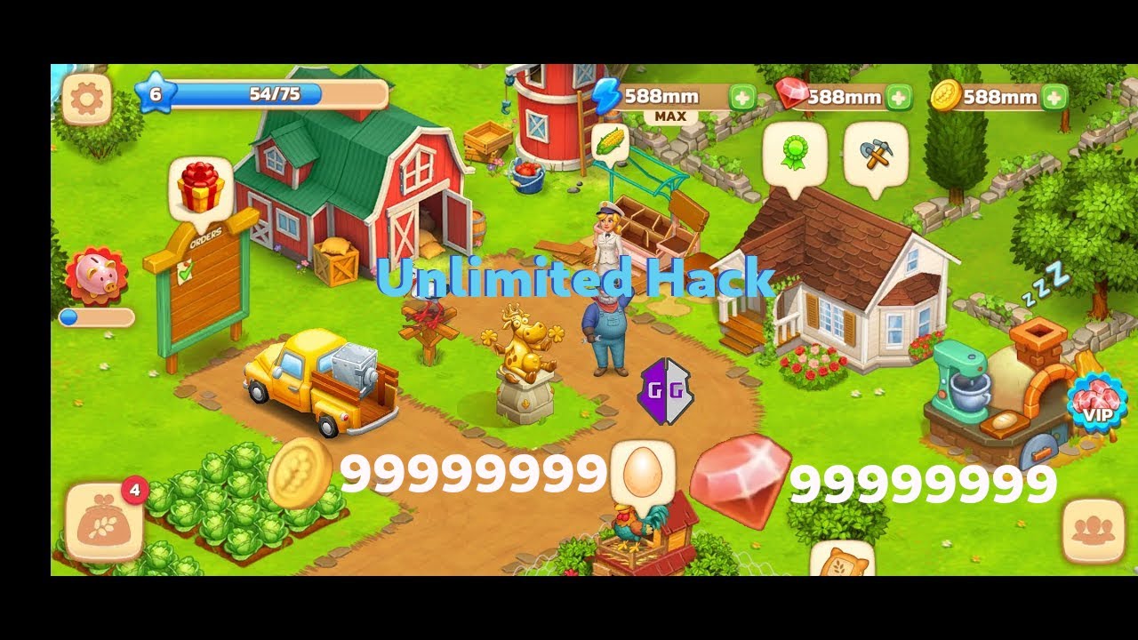 Hack Farm Town Family Farming Day GameGuardian Subscribe and