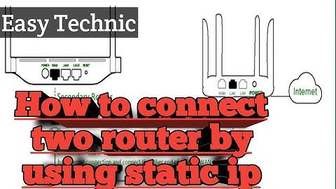 How To Connect Two Routers Using LAN Cable | Wireless Distribution System - taisir creations
