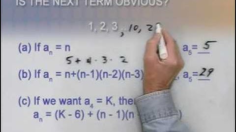 MATH1050 Lec 31  Sequences and Series College Algebra with Dennis Allison