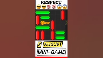 Mini Game 3 August 💥 Hamster Kombat 😱 Puzzle Solved