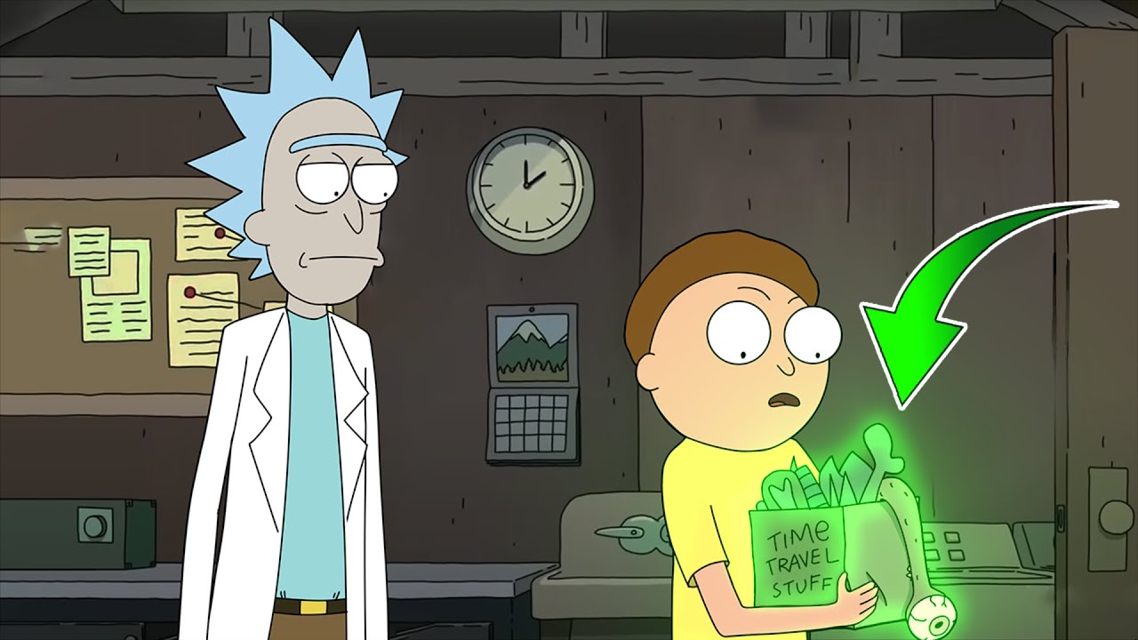 time travel stuff rick and morty