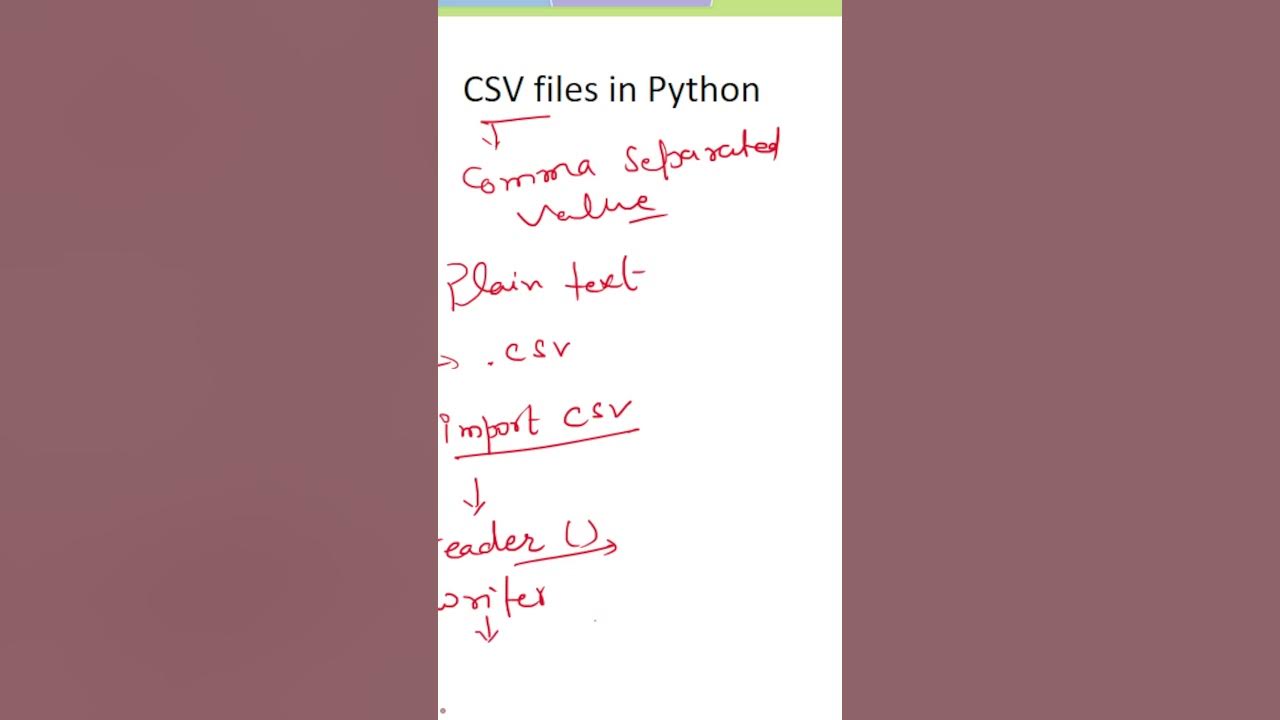 CSV file in python| CSV file | python language #csgyaansagar #tgtpgtcs ...