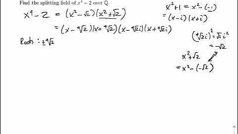 Polynomials: Finding the Splitting Field by Finding the Roots