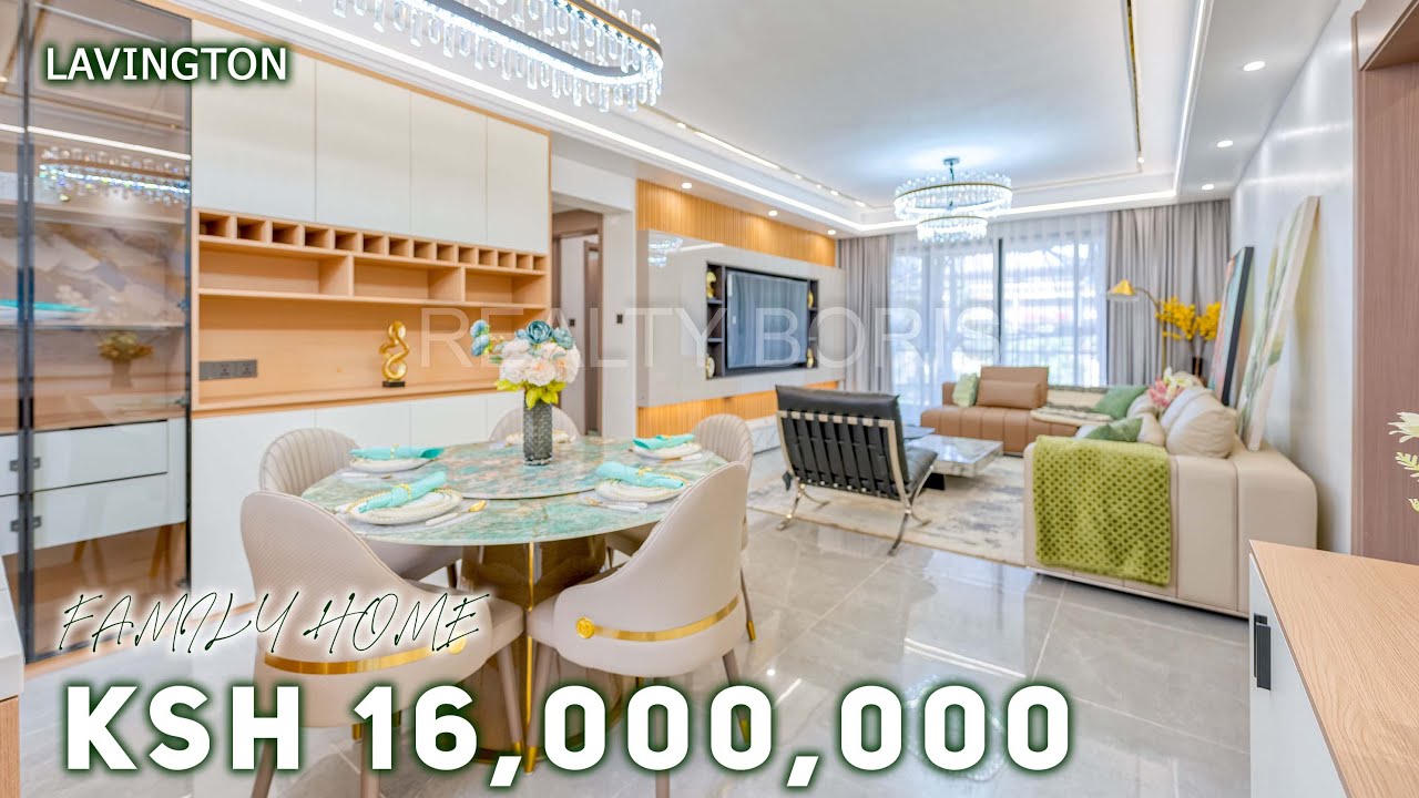 Touring an Elegant💰16,000,000 3-Bed Apartment in Lavington| Nairobi | Kenya #realestate #property