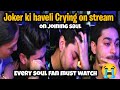 Joker ki haveli crying on stream after joining S8UL😭 | Emotional moment 💔 #soul #s8ul #mortal