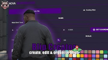 Nova BlipCreator for FiveM | Place, manage & export blips with precision