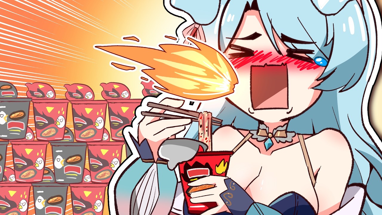 I Ate Spicy Buldak Ramen For The First Time...