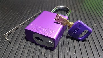 Brady Safekey loto padlock picked and partially gutted