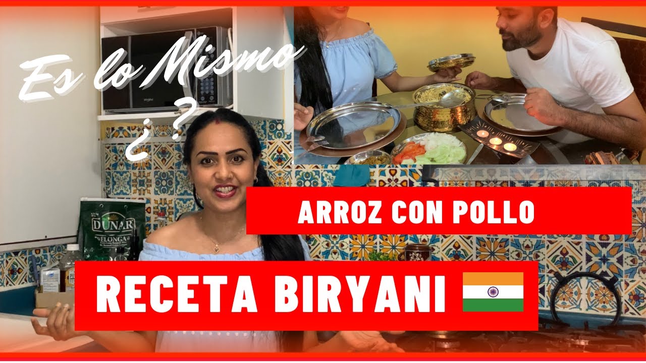 RECETA DE LA INDIA EN ESPAÑOL 🇮🇳 | #BIRYANI DE POLLO🍗 | ¡Arroz con Pollo de la India!