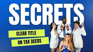 How to clear Title on Tax Deed Property in under 15 days!