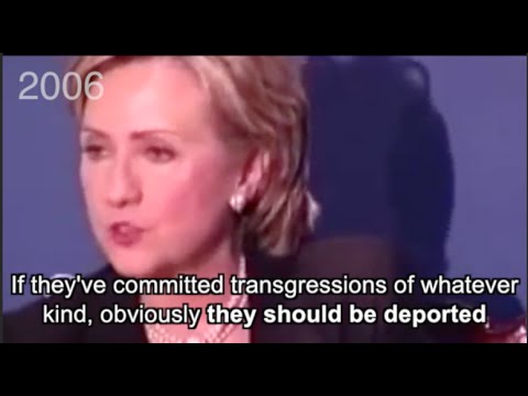 Hillary Clinton used to sound a lot like Trump on immigration