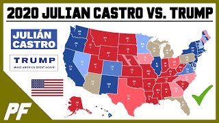 Julian Castro vs. Donald Trump 2020 Map Prediction - 2020 Electoral Map Projection
