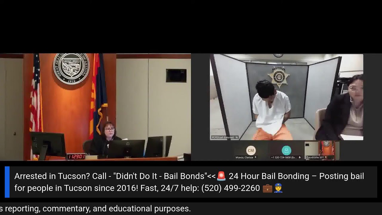 COURT LIVE 1.30.26 from Pima County Jail | Initial Appearance After Arrest