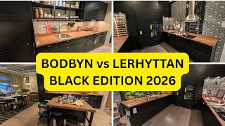 IKEA Black Kitchens: BODBYN vs LERHYTTAN | Same Color, Different Finish