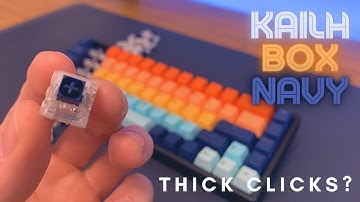 The Infamous THICK CLICKS | Kailh Box Navy Switches Review (Sound Test)