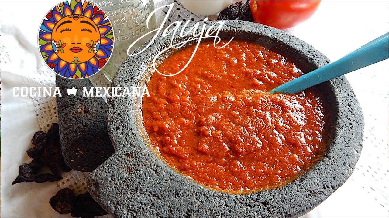 Salsa Roja de Chile Morita en Molcajete | Jauja Cocina Mexicana