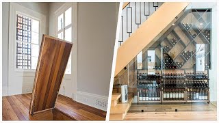 75 Medium Tone Wood Floor And Concrete Floor Wine Cellar Design Ideas You'll Love 🔴