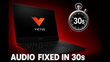 Fix HP Victus Audio Issues in 30 Seconds! in 2025