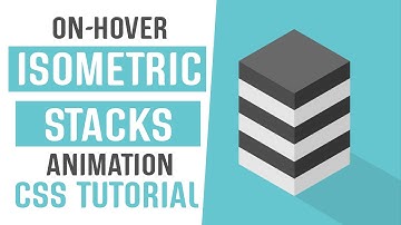 Isometric Stack On Hover Animation CSS | CSS Animation | CSS Tutorial