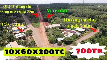 Bán gấp lô đất thổ cư mặt tiền Quốc lộ 14 giá 700tr | BĐS Bình Phước giá rẻ | Phước Trần BĐS