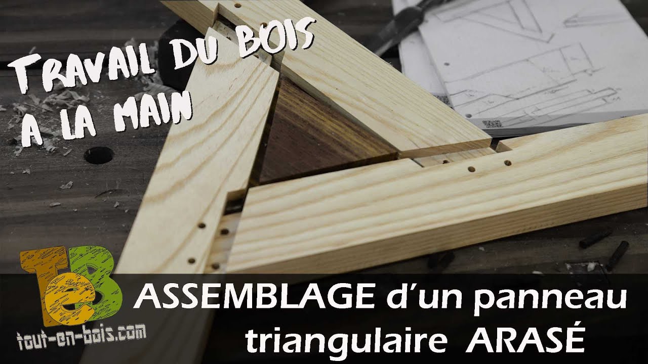 Travail du bois à la main, Assemblage d'un panneau