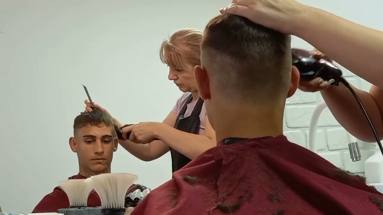 Giuliano and Claudio hair cut