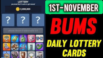 1 November Bums Episode No 33 Today Code | Today Bums Episode No 33 Code #bumsairdrop