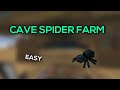 EASY XP CAVE SPIDER SPAWNER FARM TUTORIAL - Mincraft Skyblock Cubecraft