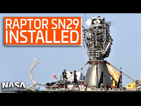 SpaceX Boca Chica - Starship SN6 receives Raptor SN29