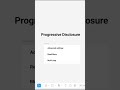 UI/UX Tip 33/100 🎯 | Progressive Disclosure: The "Clean UI" Secret 🔓