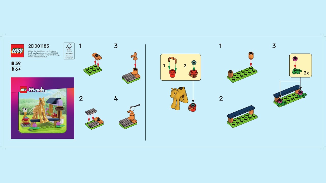 Friends - Horse stables - Magazine gift LEGO instructions