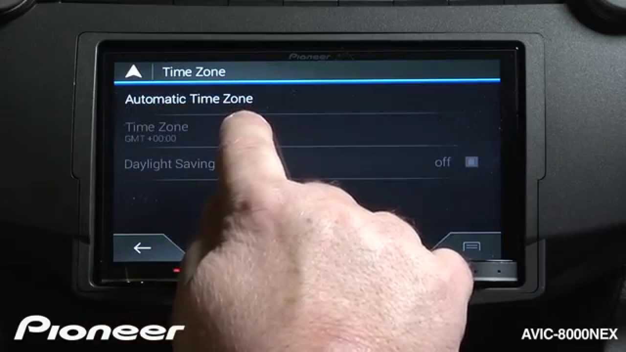 How To - AVIC-8000NEX - Set the Clock