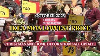 IKEA LOWEST PRICE Christmas and Home Decoration Sale Update October 2025