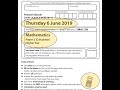 EDEXCEL GCSE Maths. June 2019. Paper 2. Higher. Calculator. 2H.