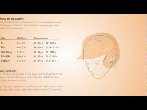 Easton Batting Helmet Size Chart