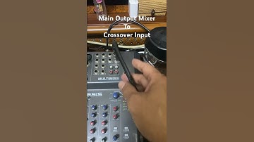 Main Output From Mixer to Crossover Input #audio #sound #amazing #music