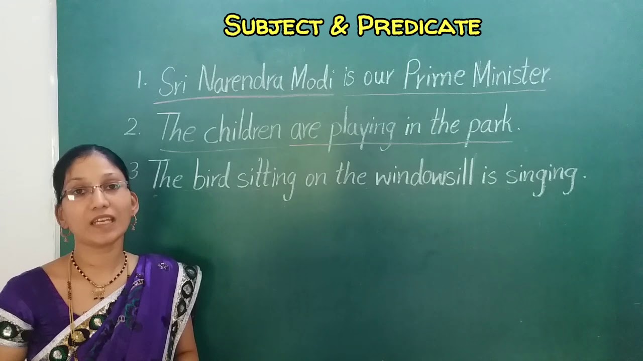 Primary Higher Primary Syllabus English Grammar Subject Predicate