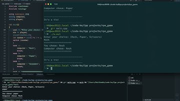 Rock Paper Scissors || C++ (Demo)