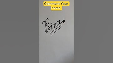 ✨ Cursive Name Art | Stylish Name Writing in Cursive | Calligraphy for Beginners #shorts #prince