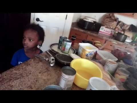 Making fruit salad, and garlic butter