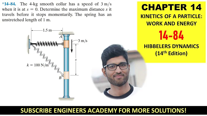 14-84 Kinetics of Particle: Conservation of Energy Chapter 14: Hibbeler Dynamics | Engineers Academy - DayDayNews