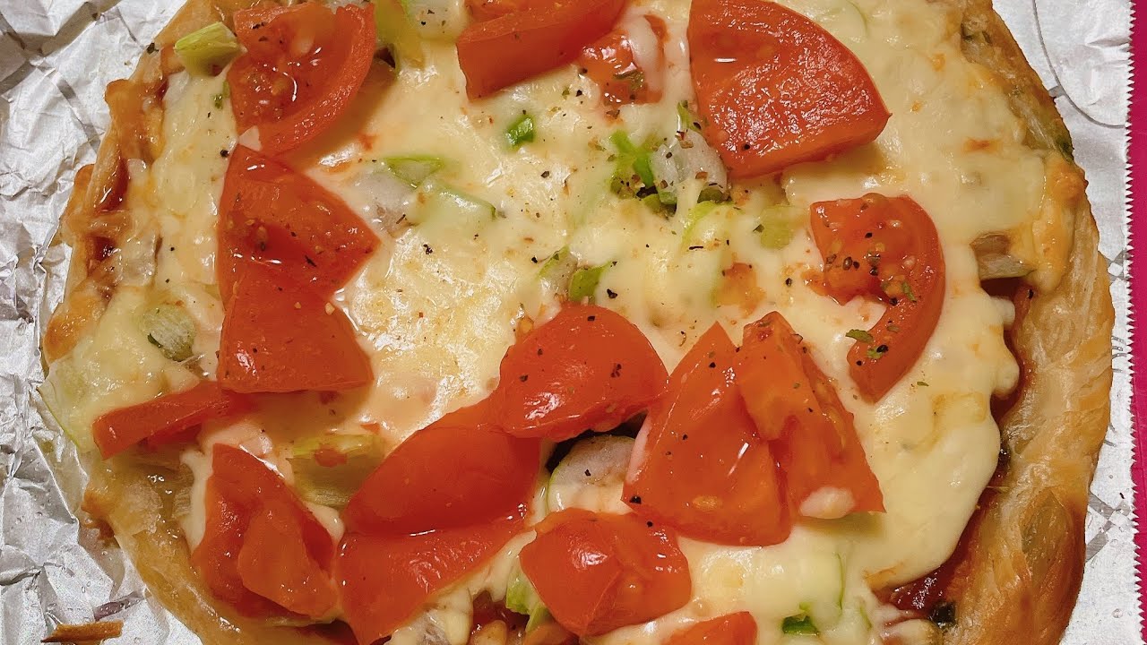 ⑤⑥【Wねぎピザ🍕】チョンジュアピンを生地にしてピザ作ってみた🍕