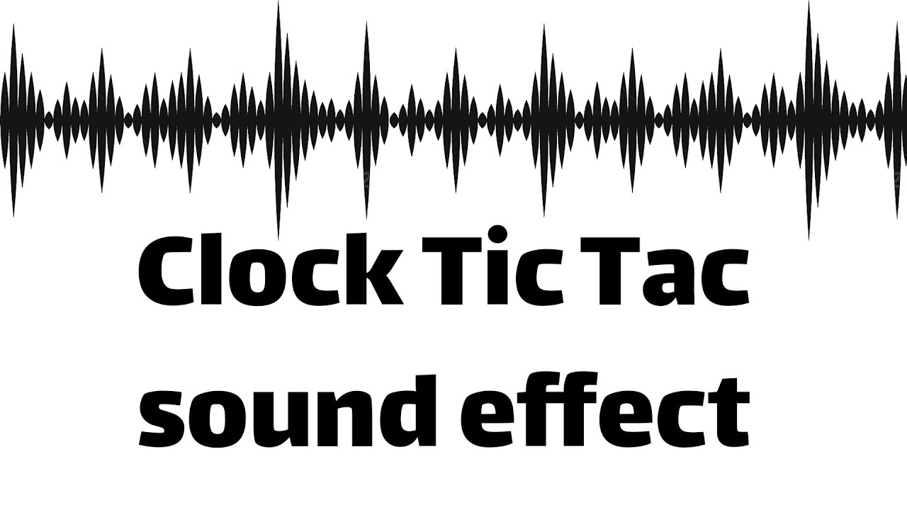 Clock Tic Tac sound effect  (no copyright)