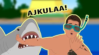 KRISTIJAN GOLOBOVIC U BAZENU SA AJKULAMA (Animacija)